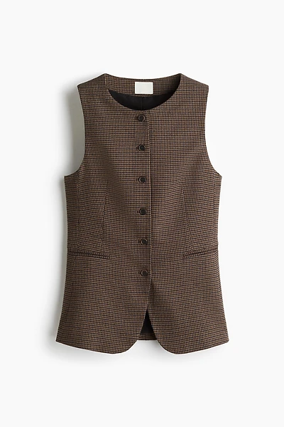Long gilet sans manches