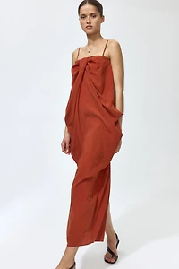 Robe bandeau avec détail noué