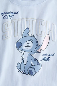 Cotton T-Shirt with Printed Motif