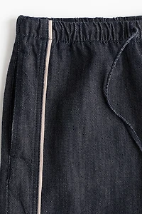 Denim Drawstring Pants