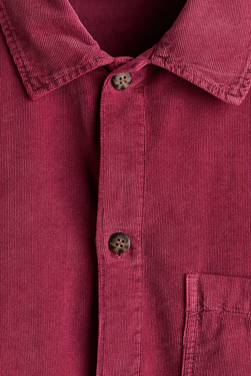 Relaxed-Fit Boxy Corduroy Shirt