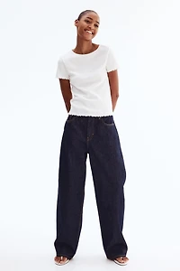 Pointelle Jersey Top