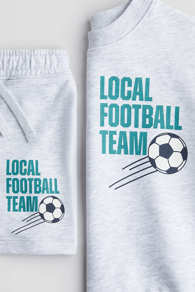 2-piece Printed Sweatsuit