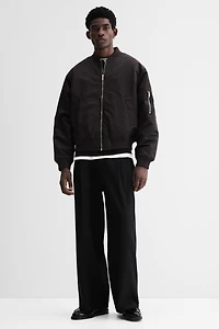 Nylon Bomber Jacket