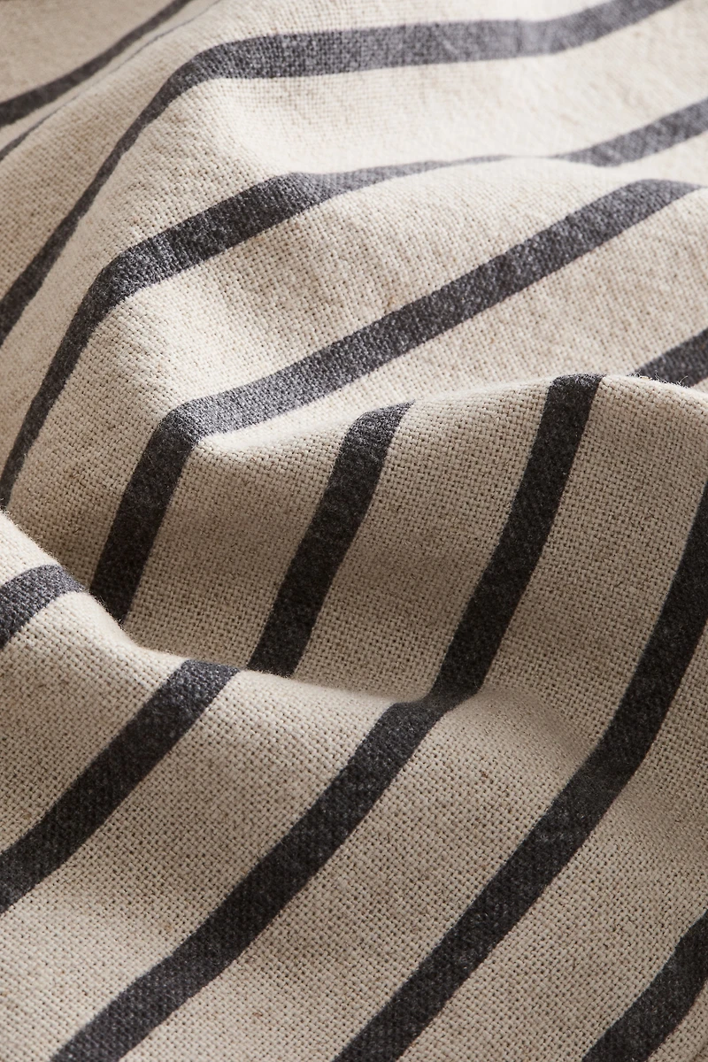 Housse de coussin en lin mélangé