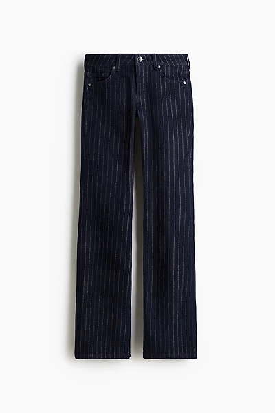 Glittery Flared Low Jeans