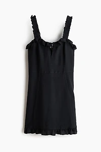 Ruffled Crêpe Dress