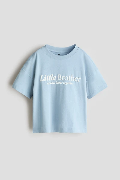 T-shirt en coton avec motif imprimé