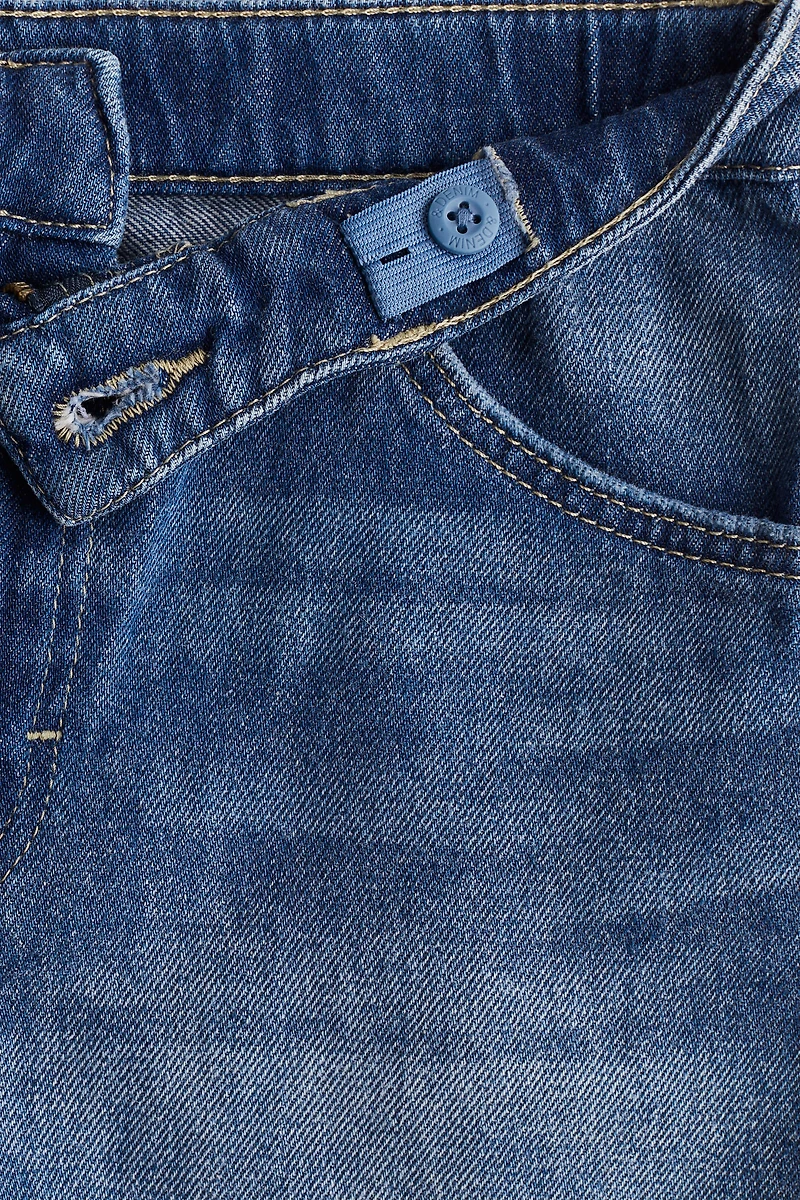 Frayed-Edge Denim Shorts