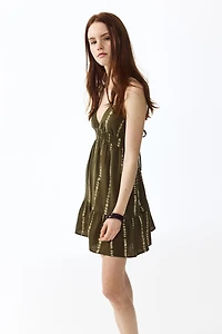 Open-Back Muslin Dress