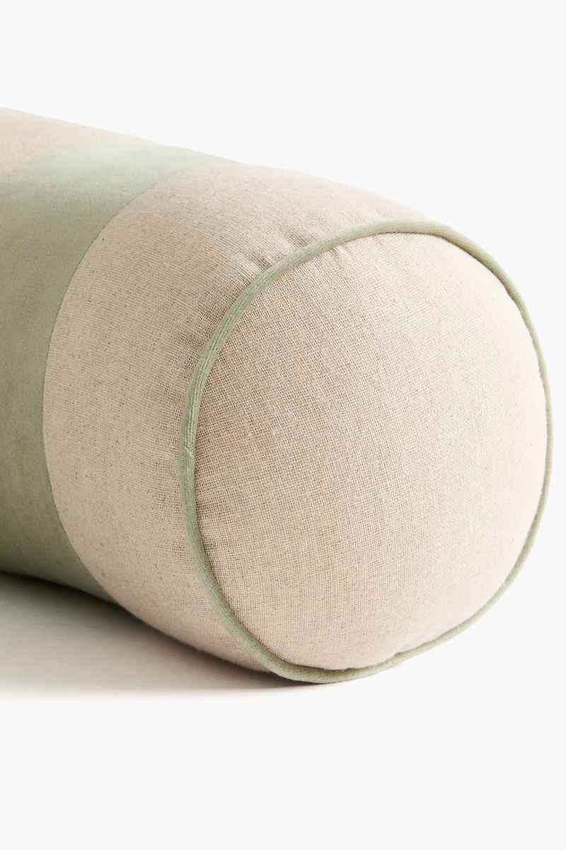 Traversin en lin mélangé