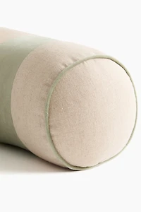 Traversin en lin mélangé