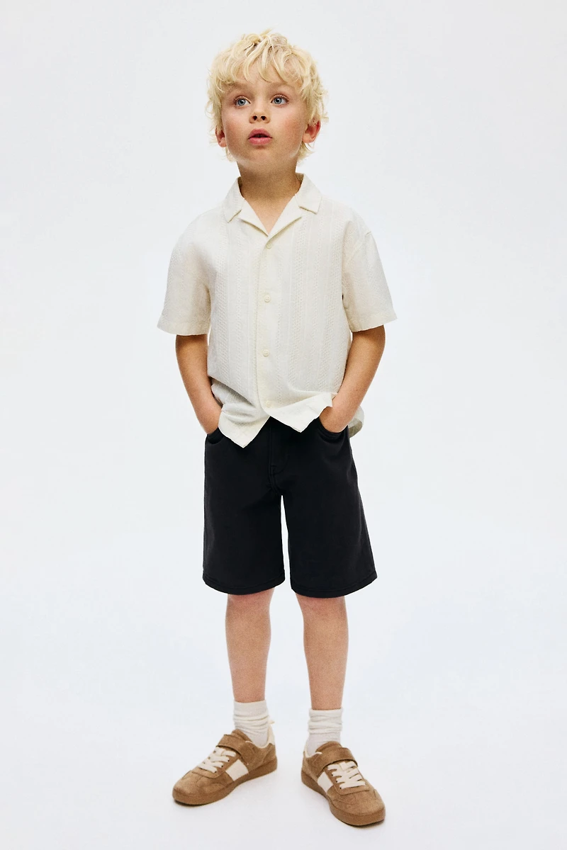 Textured Cotton Resort Shirt