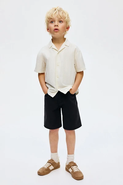 Textured Cotton Resort Shirt