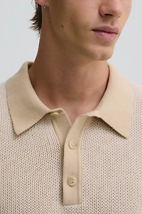 Regular-Fit Knit Polo Shirt