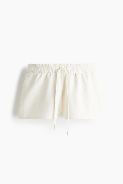 Short en molleton avec cordon de serrage