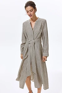 Tie-Belt Dress