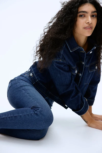 Collant-jean Taille Très Haute Longueur Chevilles