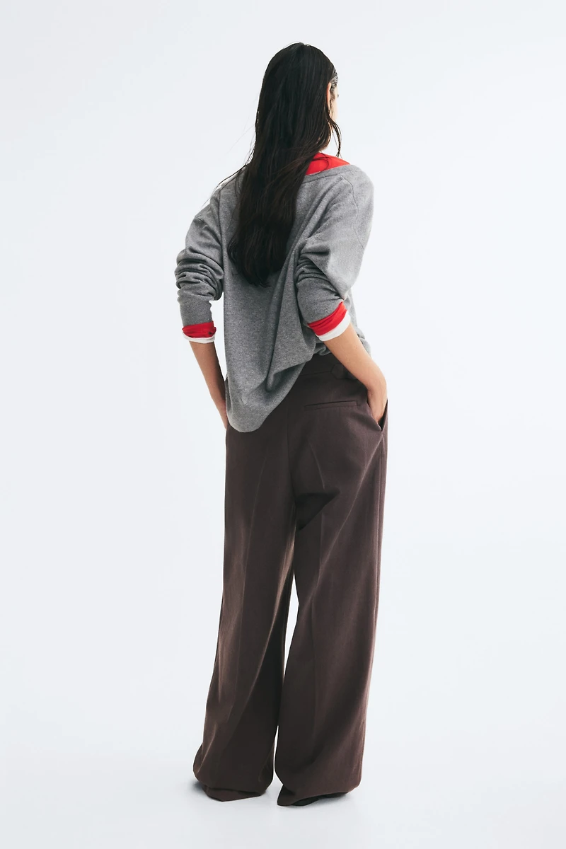 Wide-Leg Dress Pants
