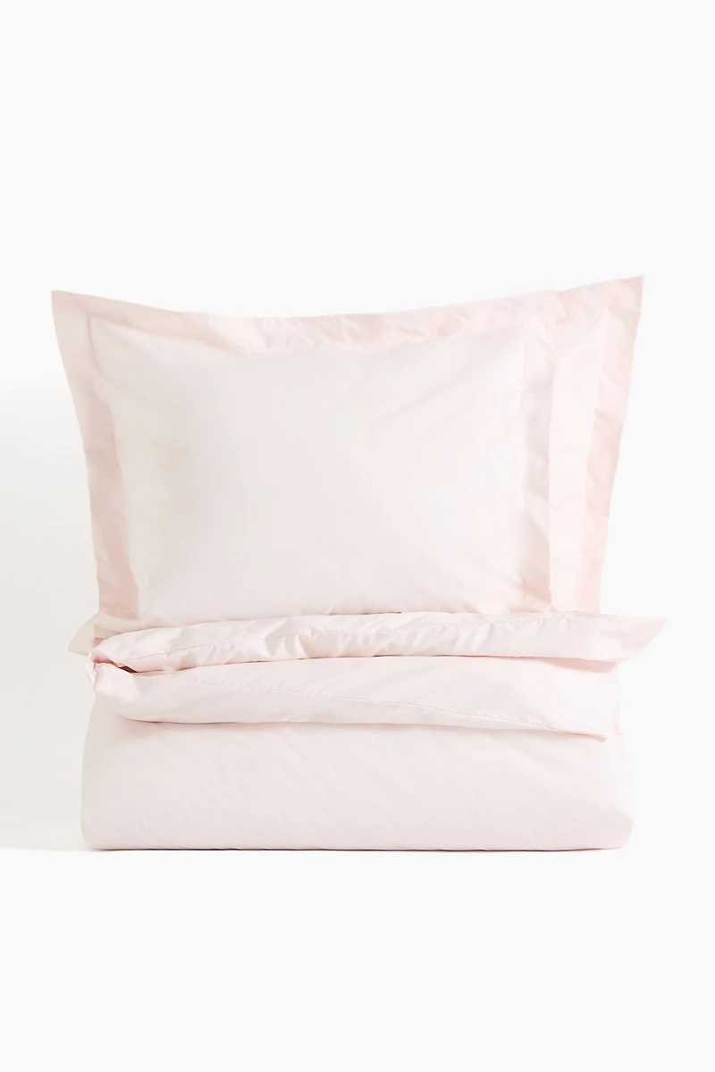 King/Queen Cotton Percale Duvet Cover Set