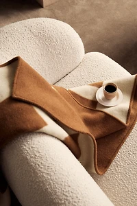 Couverture en laine mélangée