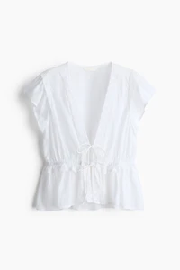 Ruffle-Trimmed Blouse