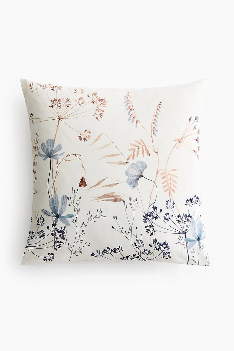 Printed Canvas Cushion Cover