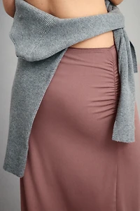 Draped Midi Skirt
