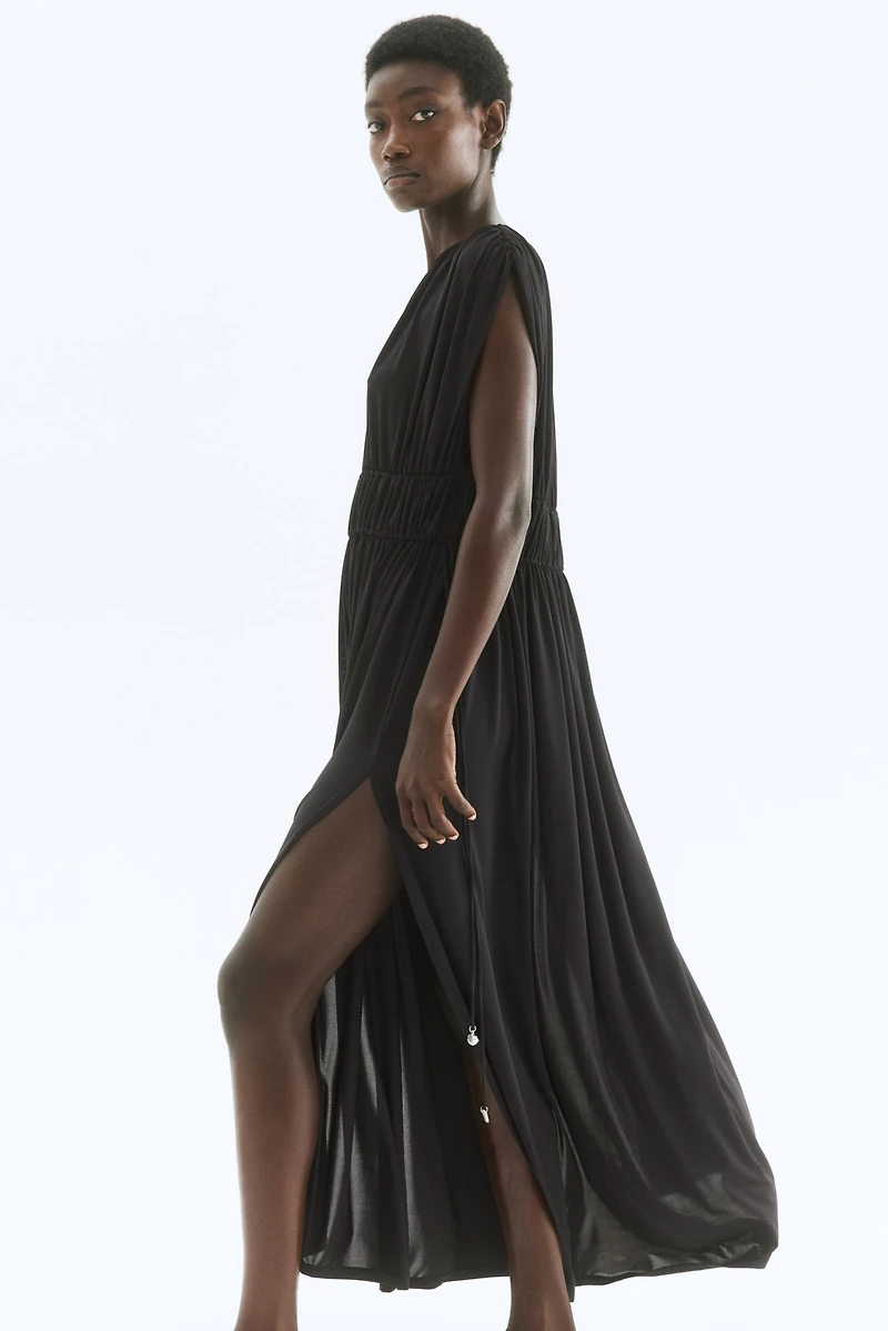 Draped Drawstring Dress
