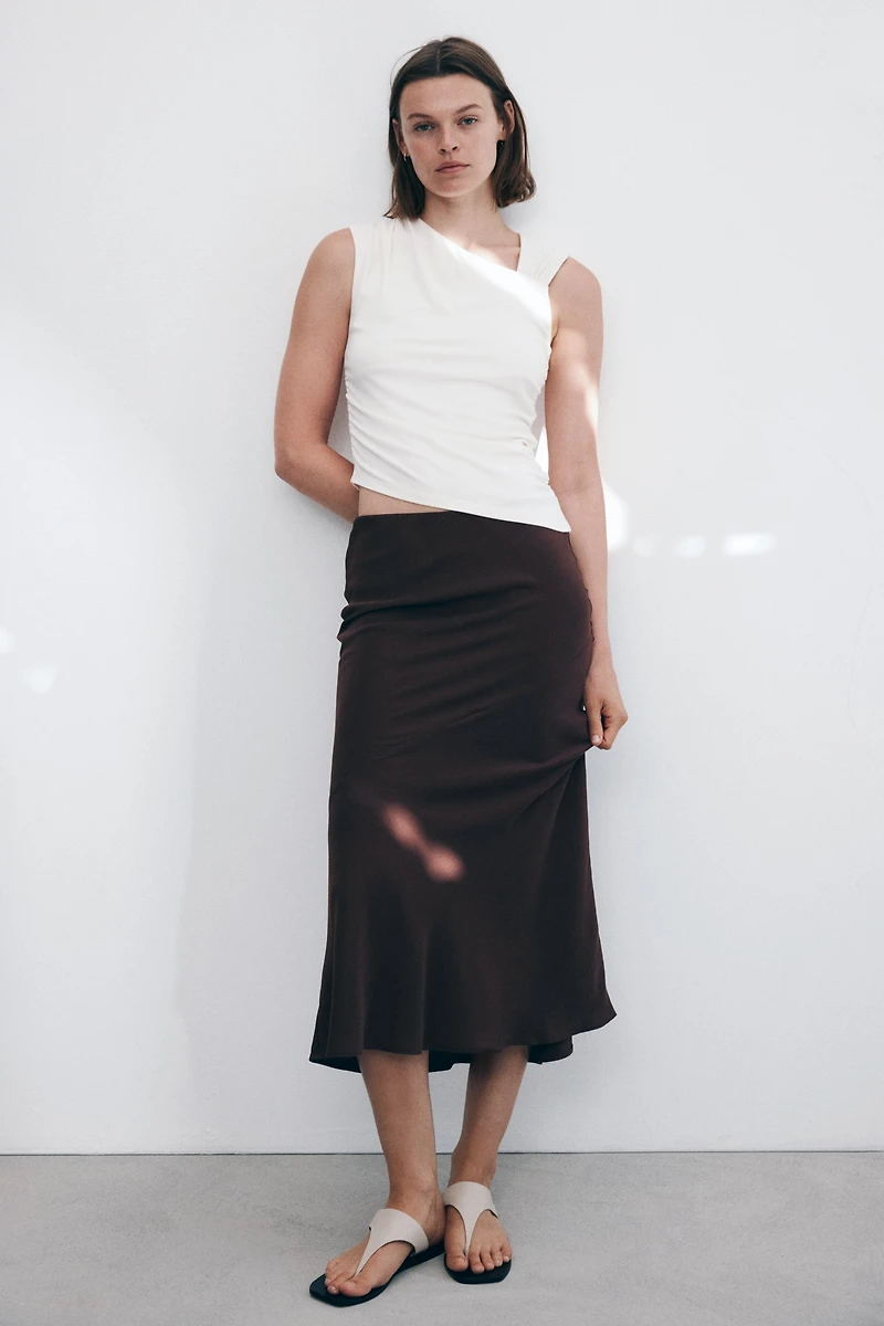 Satin Slip Skirt