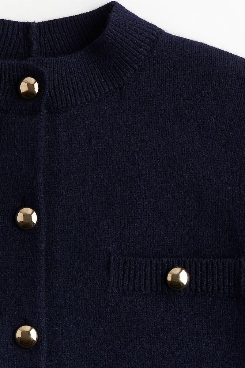 Button-Detail Cardigan