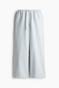 Denim Drawstring Pants