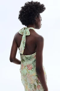 Viscose Halterneck Top