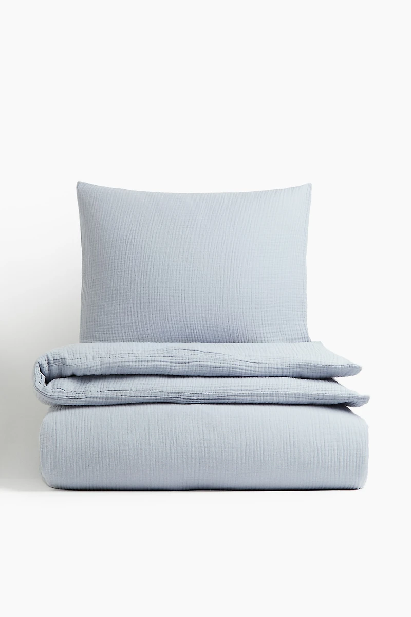 Muslin Twin Duvet Cover Set