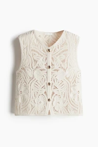 Crochet-Look Vest