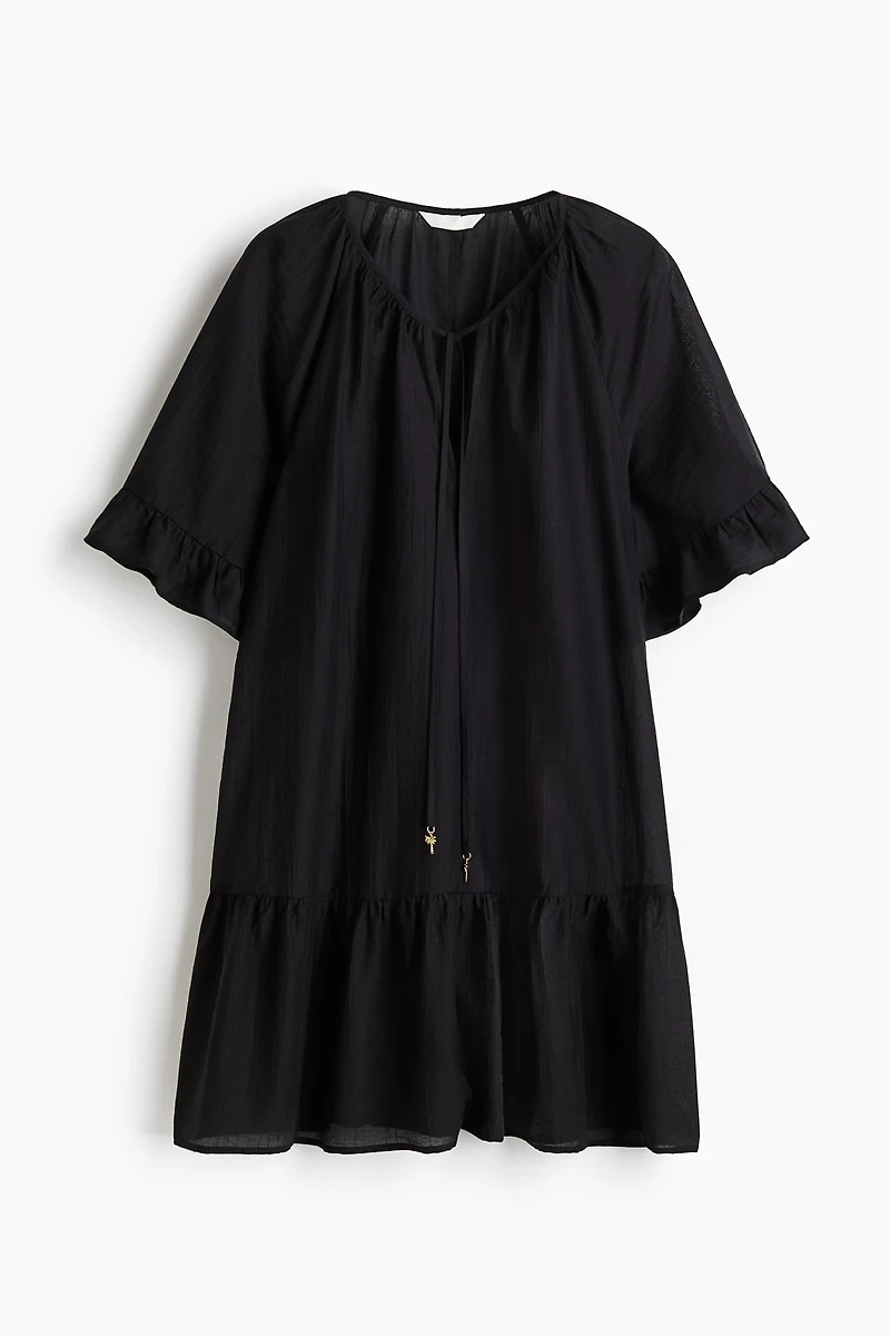Tie-Detail Tunic Dress