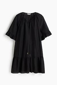 Tie-Detail Tunic Dress