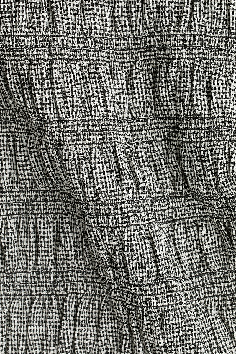 Smocked Ruffle-Trimmed Top