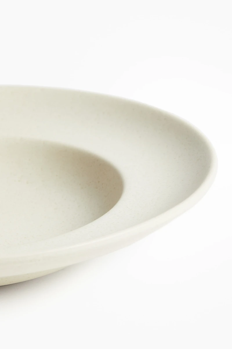 Lot de 2 assiettes creuses avec glaçure réactive