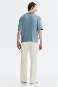 Regular-Fit Rib-Knit Shirt