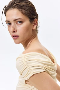 Gathered Off-the-Shoulder Top