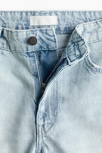 Wide-Leg Regular-Waist Culotte Jeans