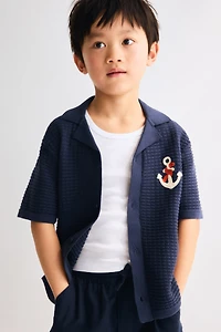 Textured-Knit Resort Shirt