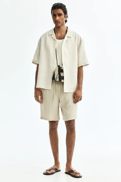 Loose-Fit Cotton Shorts