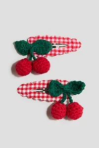 2-Pack Appliquéd Hair Clips