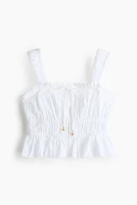 Tie-Detail Cotton Top
