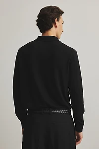 Regular-Fit Merino Wool Polo Shirt
