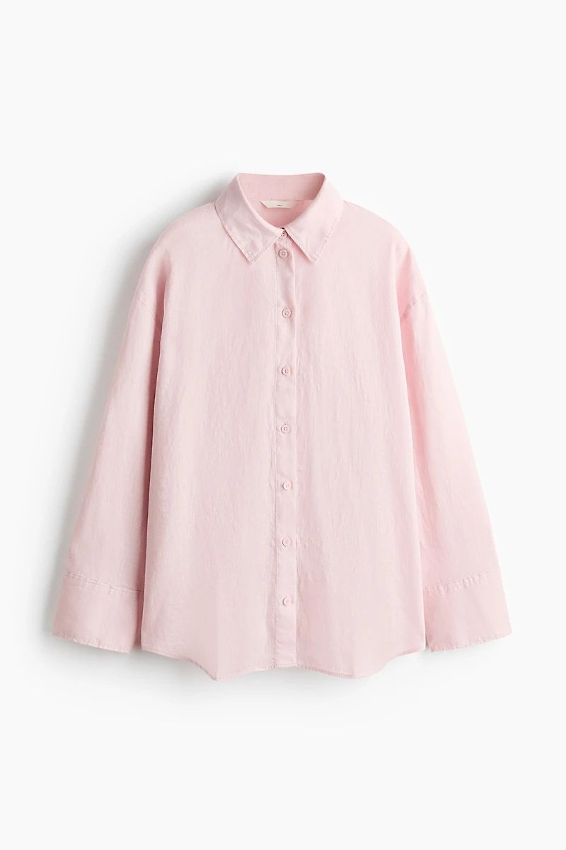 Chemise grande taille en lin