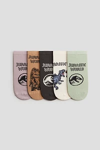 5-Pack Intarsia-Motif Socks