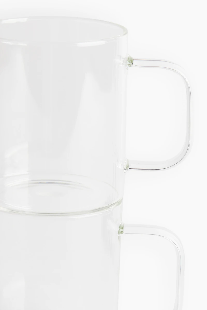 2-pack Glass Mugs